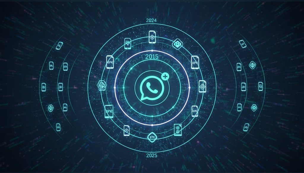 Historial de versiones de WhatsApp Plus: APKs estables desde 2015 hasta 2026